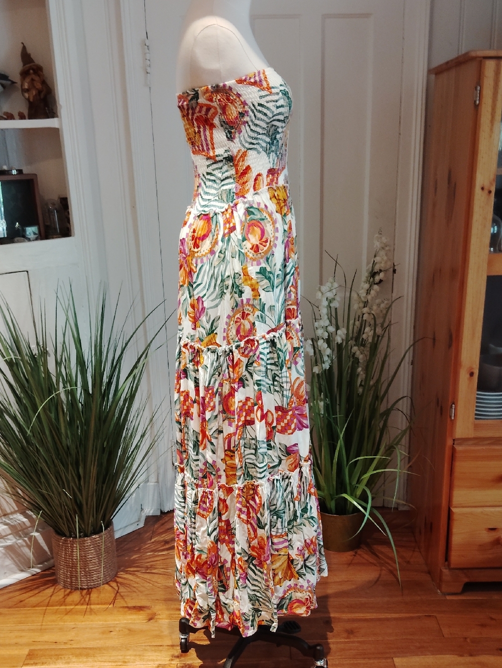 Abel The Label For Anthropologie Smocked Maxidress - Picture 9 of 13